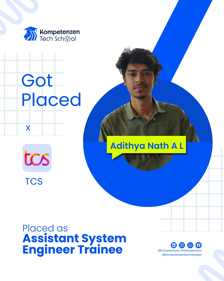 Adithyanath placed @ TCS